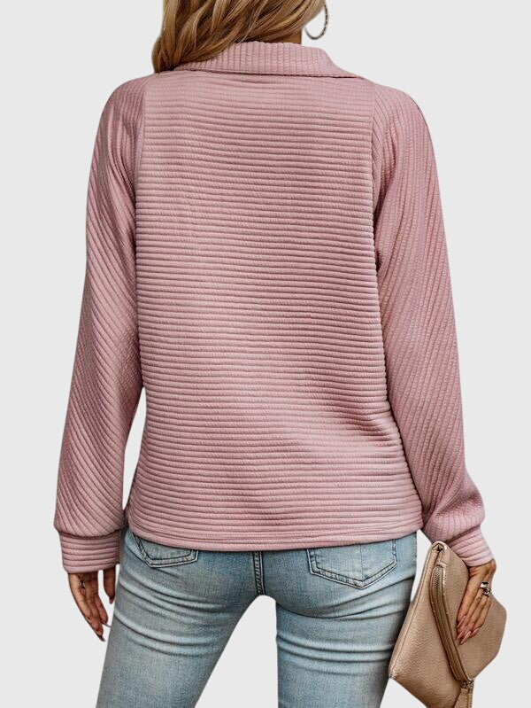 Women's Zip Jumper | Elegant V-Neck Design 4