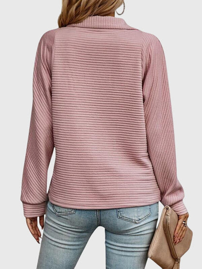 Women's Zip Jumper | Elegant V-Neck Design 4