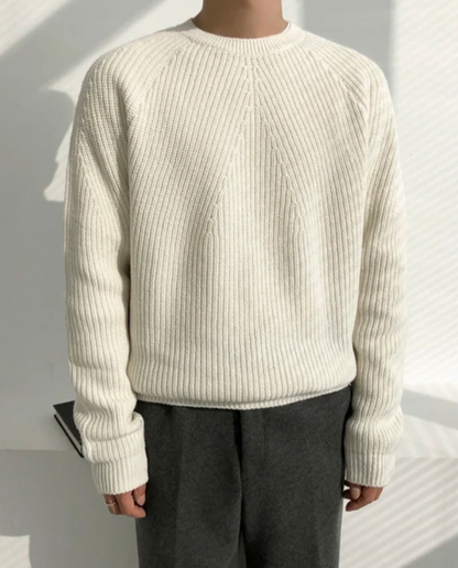 Women's Ribbed Sweater | Crew Neck Knit 2