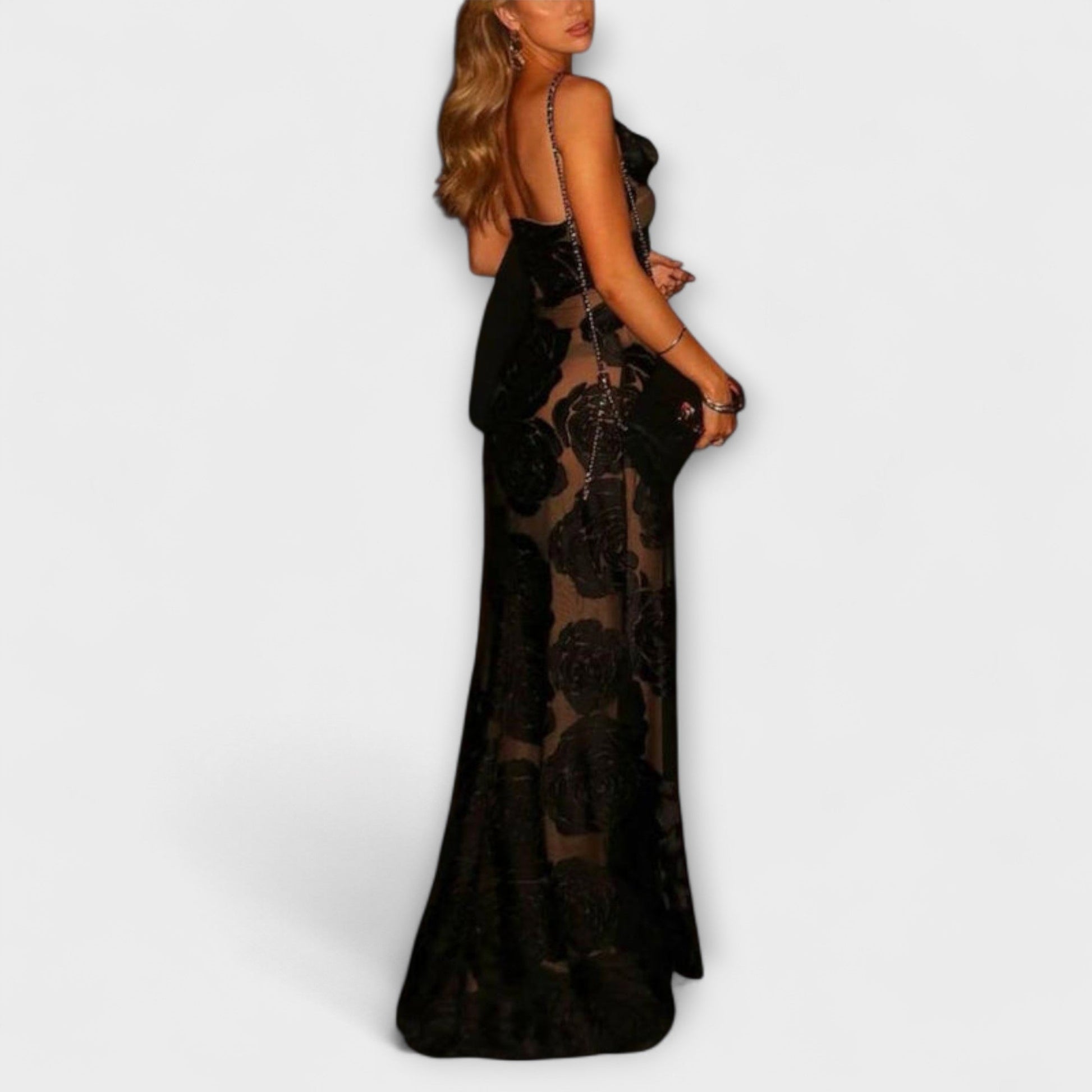 Chic Floral Maxi Dress for Spring Events