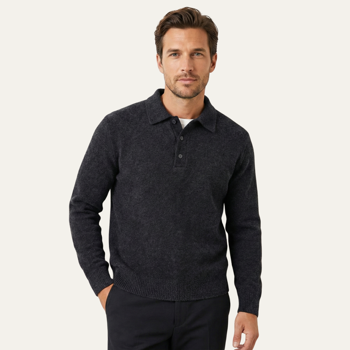 Men's Knit Polo Sweater | Soft & Comfortable 6