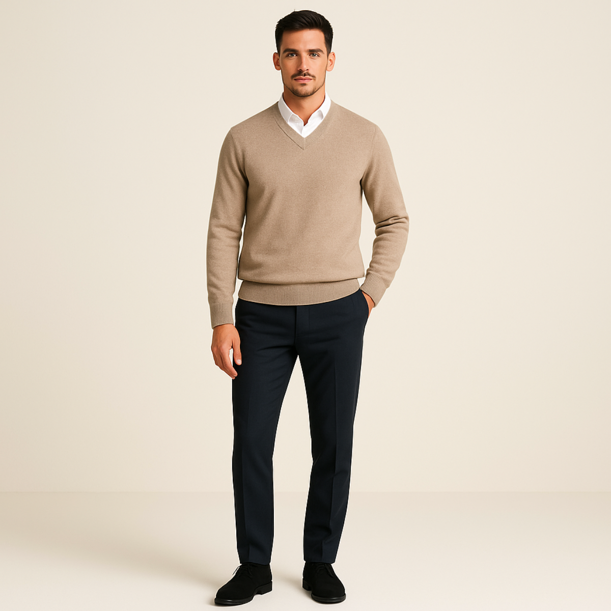 Men's Sweater | Classic V-Neck & Warm 2