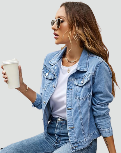 Women's Jacket | Button Closure & Pockets 10