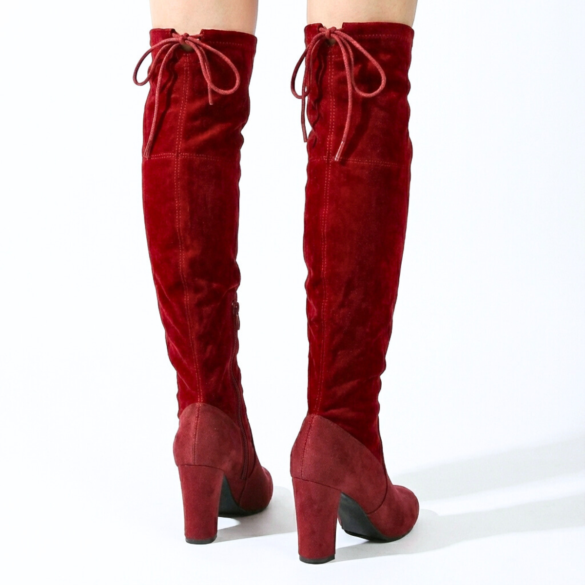 Women's Thigh High Boots Over Knee Lifted Heel Soft Feel 3