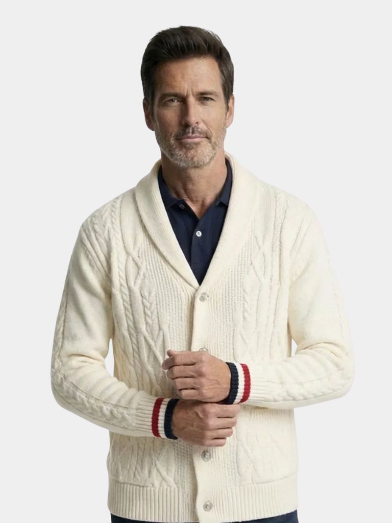 Women's Shawl-Neck Knit Cardigan | Elegant & Warm 1
