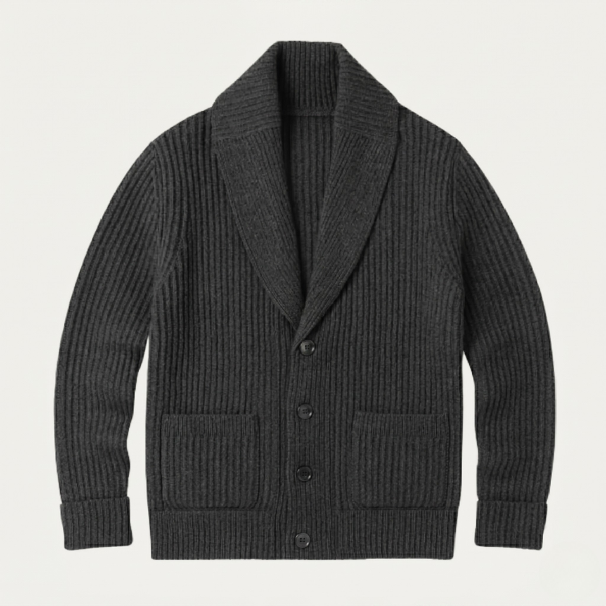 Men's Chunky Knit Cardigan | Shawl Collar & Warm 5