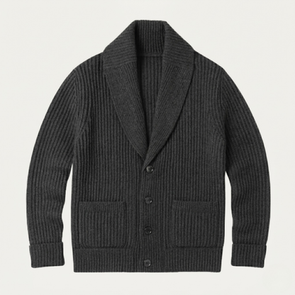 Men's Chunky Knit Cardigan | Shawl Collar & Warm 5
