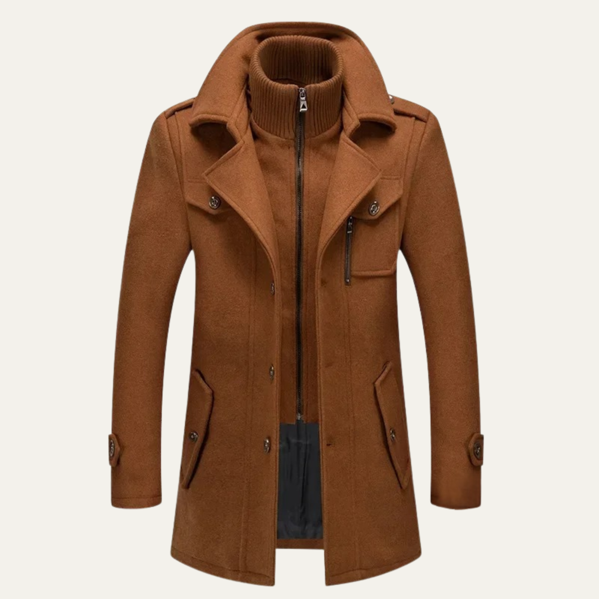 Men's Elegant Winter Wool Blend Coat