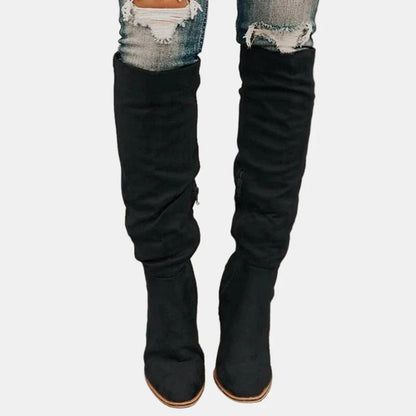 Women's Over Knee High Boots | Stretch Fit & Block Heel 2