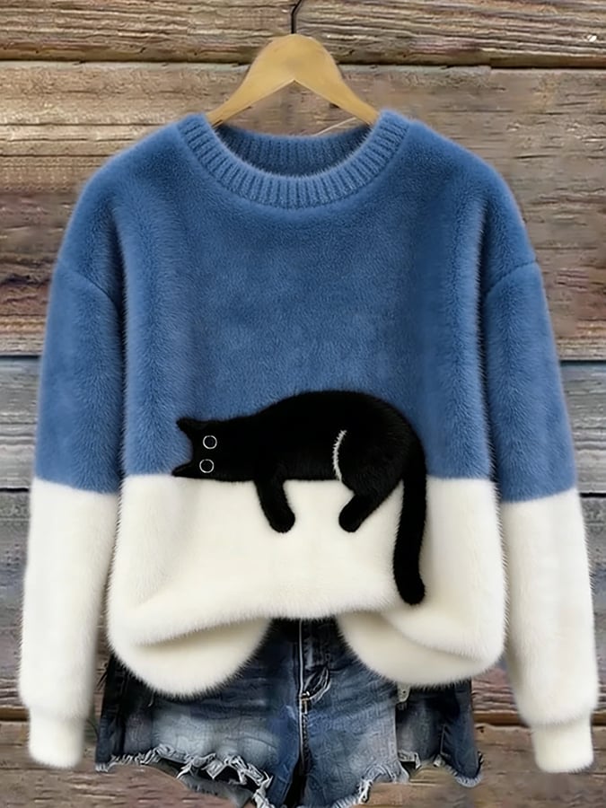 Women's Cat Graphic Sweater | Soft & Comfortable 7