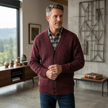 Men's Knit Cardigan | Classic Button Style 8