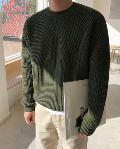 Women's Ribbed Sweater | Crew Neck Knit 4