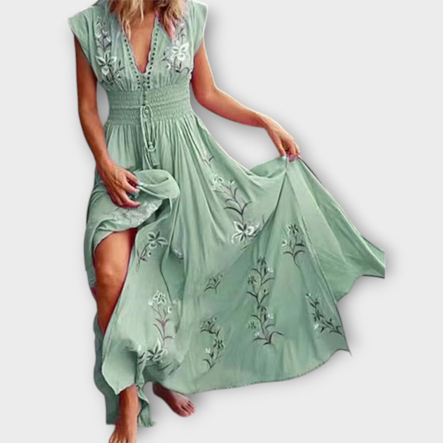 Felizia – Boho Dress with Intricate Embroidery for Festivals