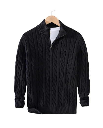 Men's Half Zip Sweater | Classic & Comfortable Fit 5