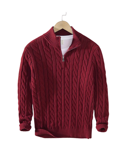 Men's Half Zip Sweater | Classic & Comfortable Fit 9