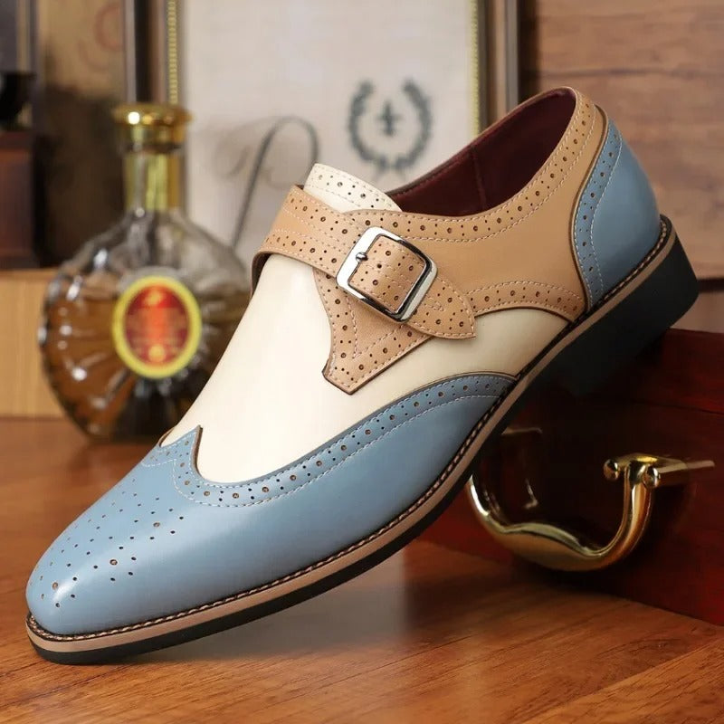 Men's Dress Shoes | Monk Strap Buckle Design 1