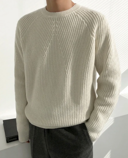 Women's Ribbed Sweater | Crew Neck Knit 7