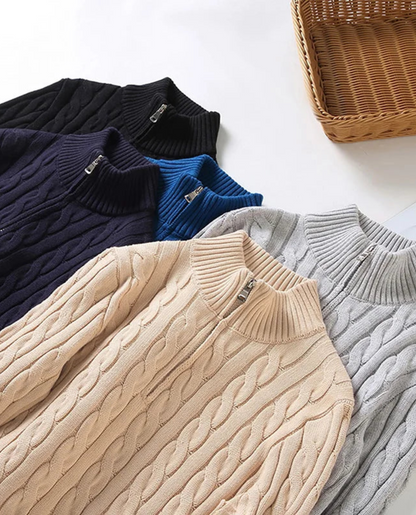 Men's Half Zip Sweater | Classic & Comfortable Fit 11