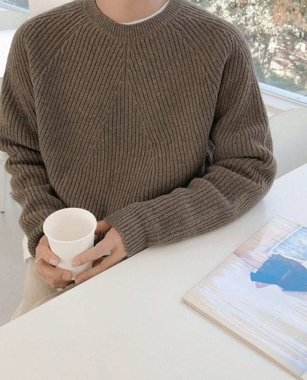 Women's Ribbed Sweater | Crew Neck Knit 17