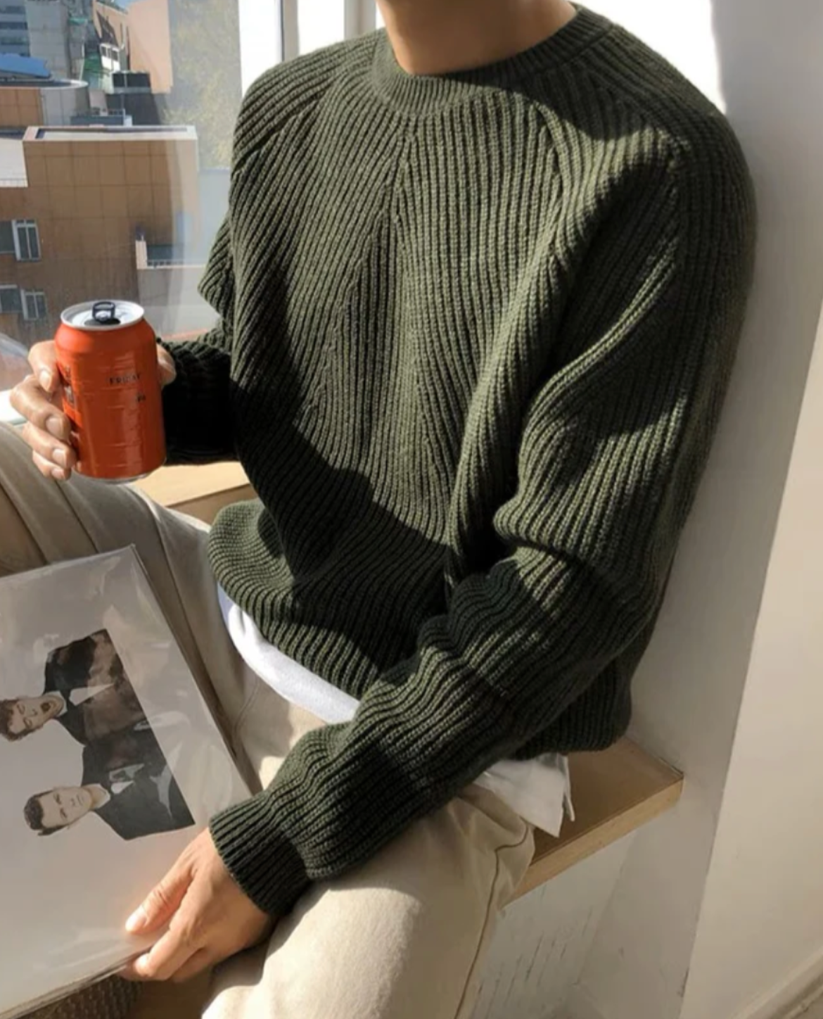 Women's Ribbed Sweater | Crew Neck Knit 11