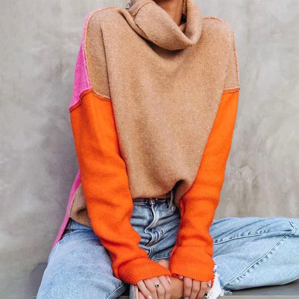 Women's Colour Block Sweater | Oversized & Cosy 7
