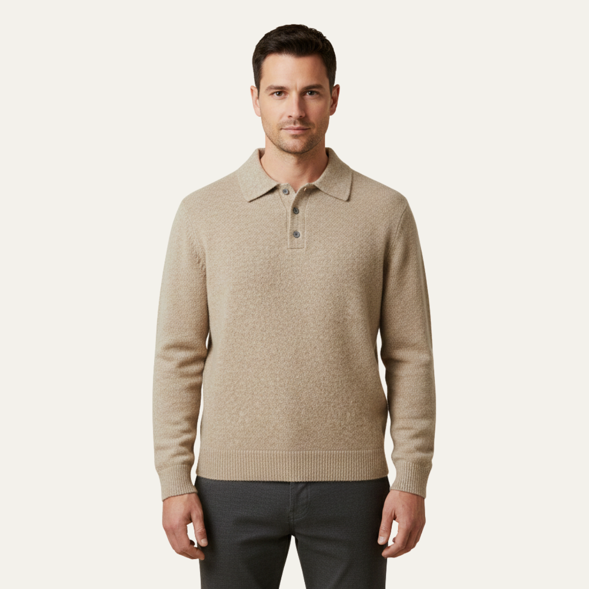 Men's Knit Polo Sweater | Soft & Comfortable 8