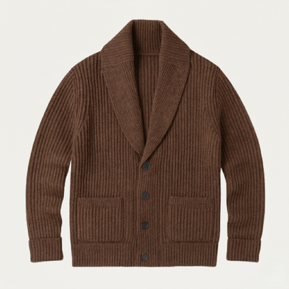 Men's Chunky Knit Cardigan | Shawl Collar & Warm 3
