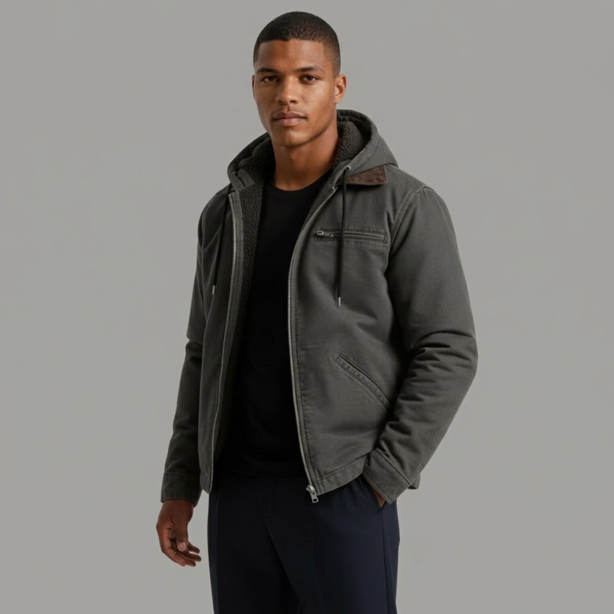 Men's Hooded Winter Jacket | Lined & Warm 16