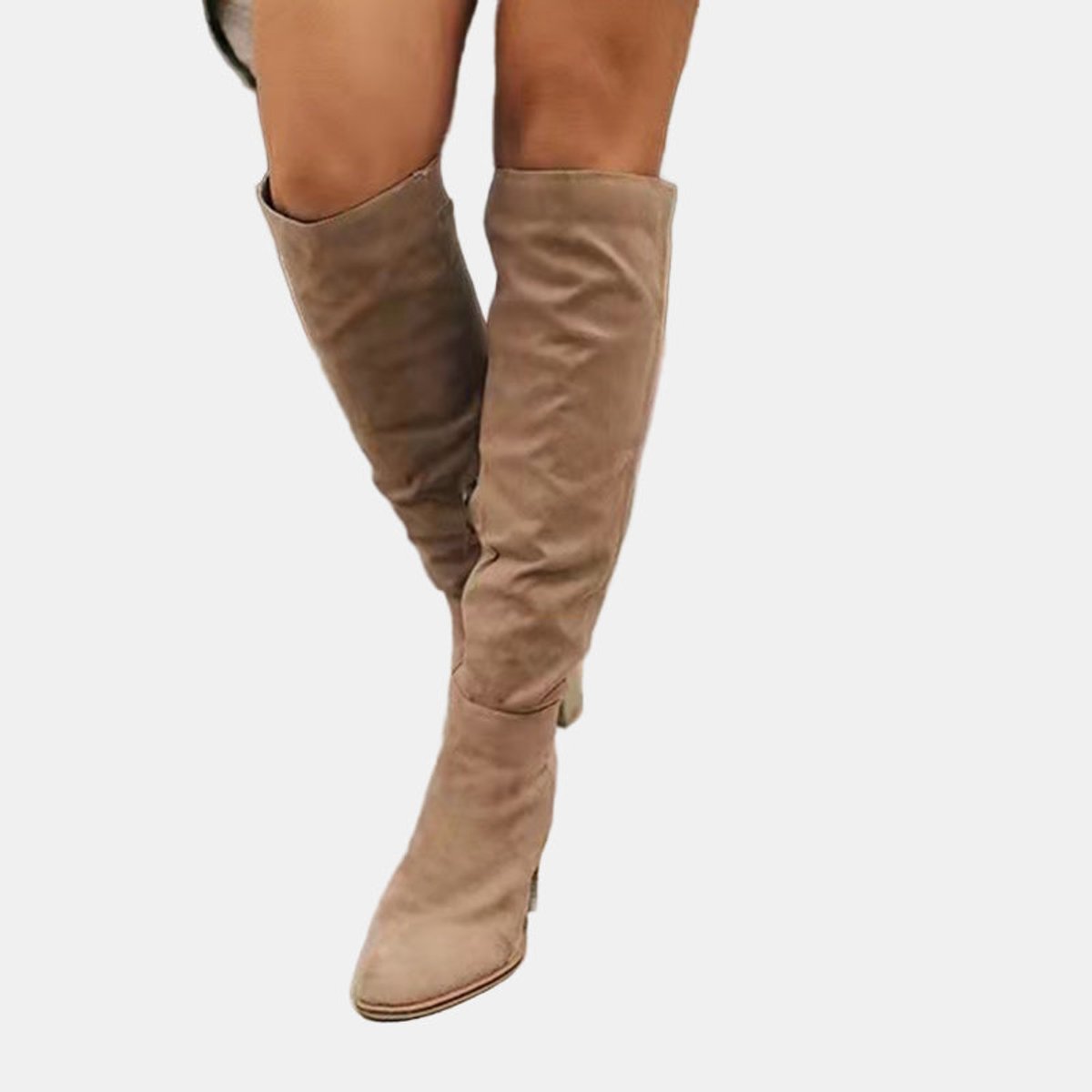 Women's Over Knee High Boots | Stretch Fit & Block Heel 6