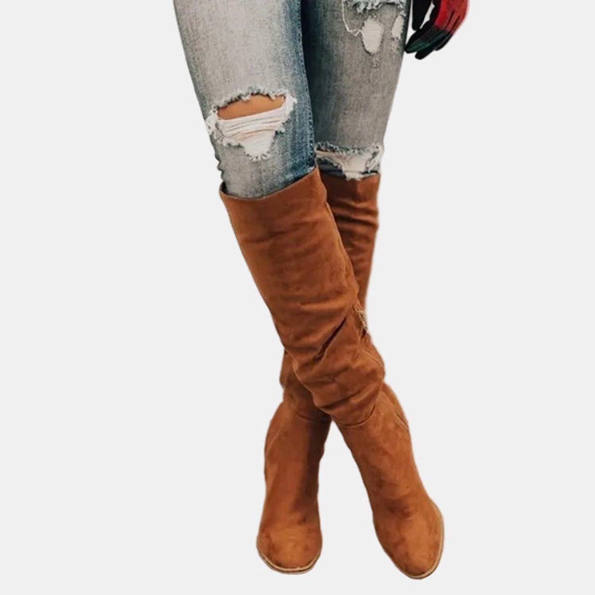 Women's Over Knee High Boots | Stretch Fit & Block Heel 8