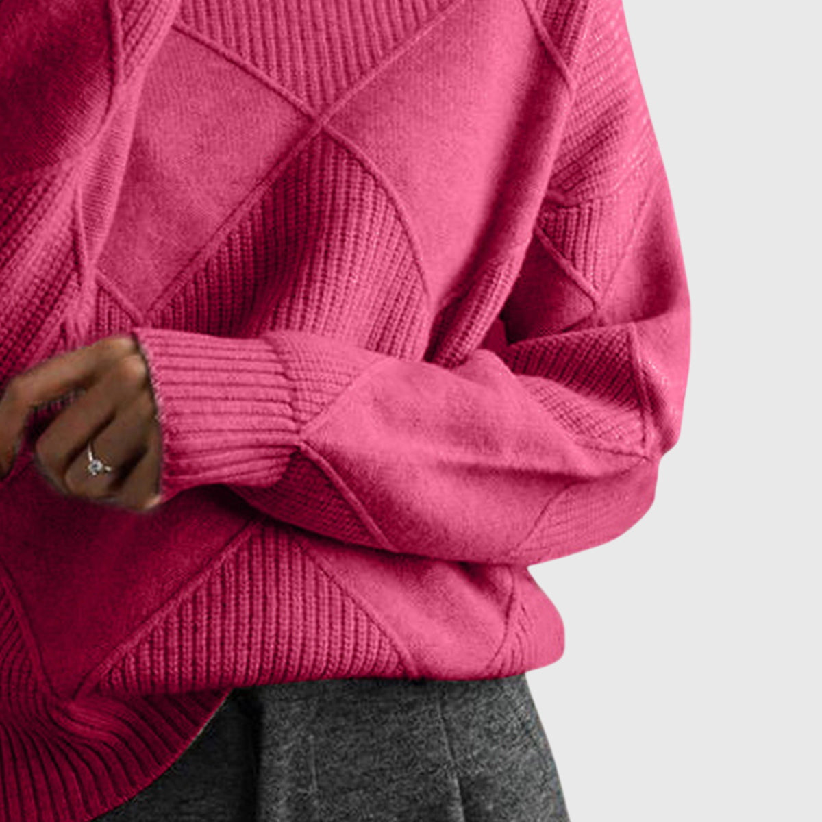 Women's Roll Neck Jumper | Cosy & Warm Knit 2