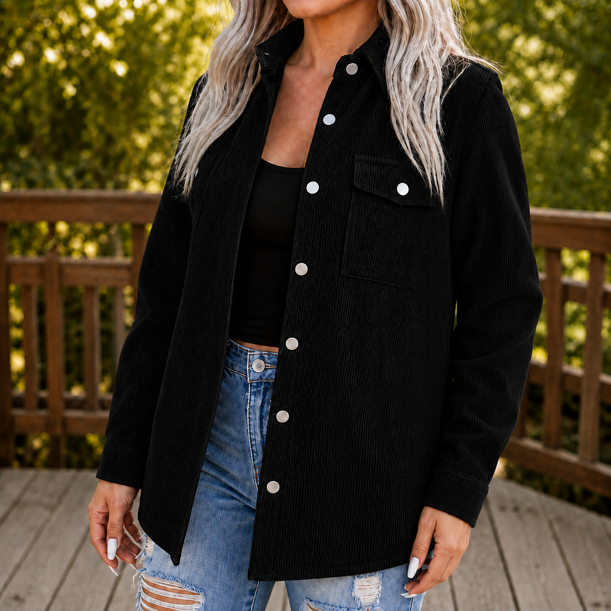Women's Shirt Jacket | Oversized & Layers Over Sweaters 1