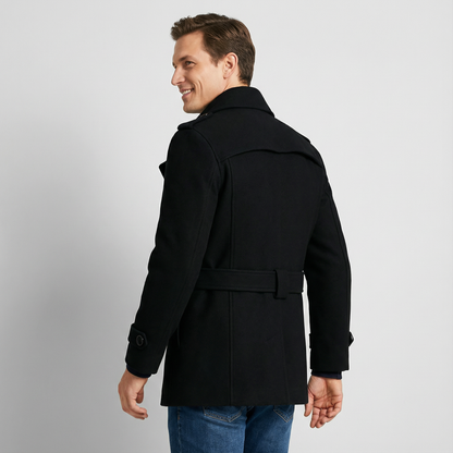 Men's Trench Coat | Belted & Tailored Fit 4