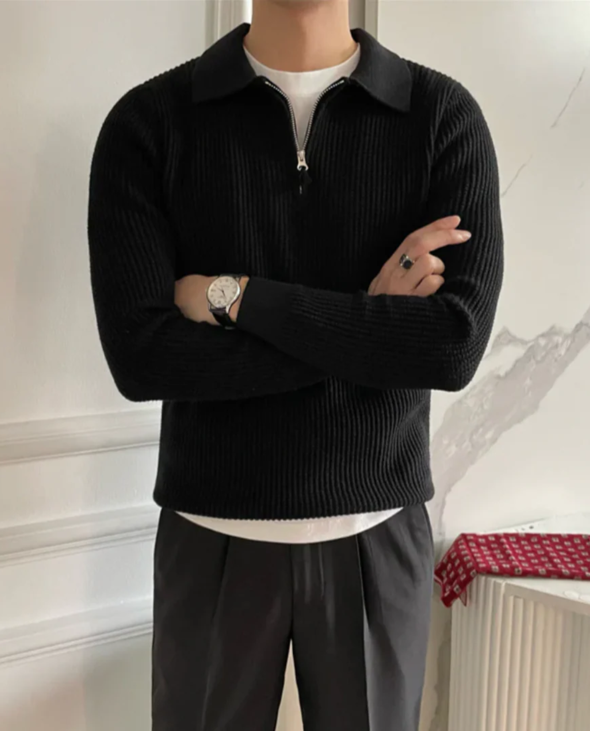 Men's Quarter Zip Sweater | Casual & Versatile 7