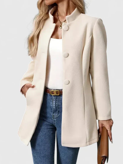 Women's Collarless Jacket | Elegant & Flattering Fit 5