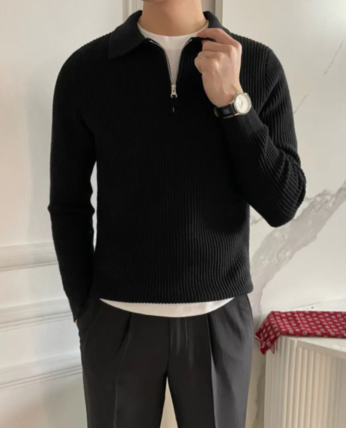 Men's Quarter Zip Sweater | Casual & Versatile 8