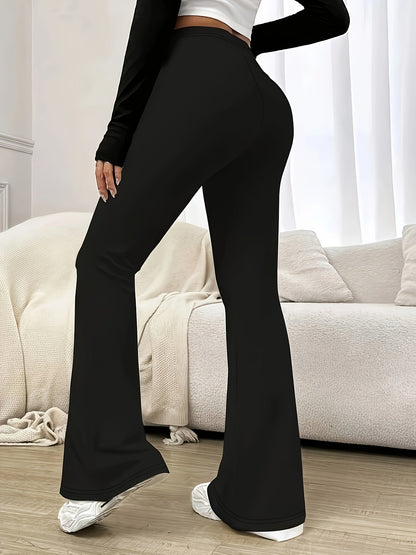 Women's High-Waisted Flared Trousers | Flattering Fit 2