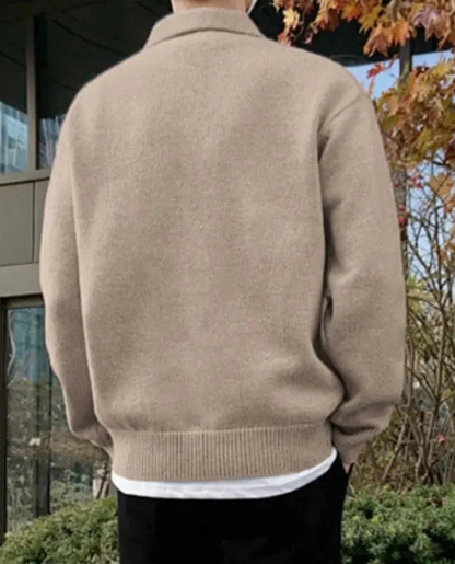 Men's Button Polo Sweater | Soft Knit Comfort 2