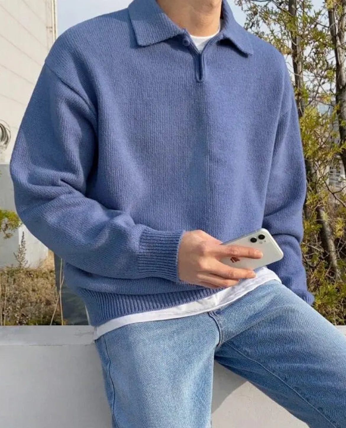 Men's Button Polo Sweater | Soft Knit Comfort 5