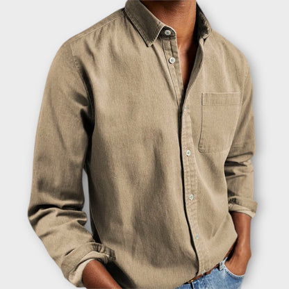 Men's Dress Shirt | Button-Front & Chest Pocket 6