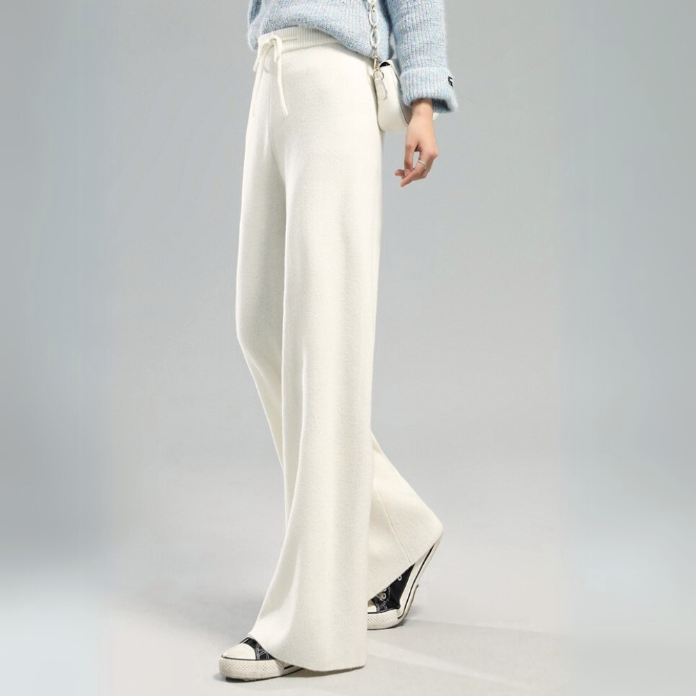 Men's Wide Leg Lounge Pants Adjustable Drawstring Waist 5
