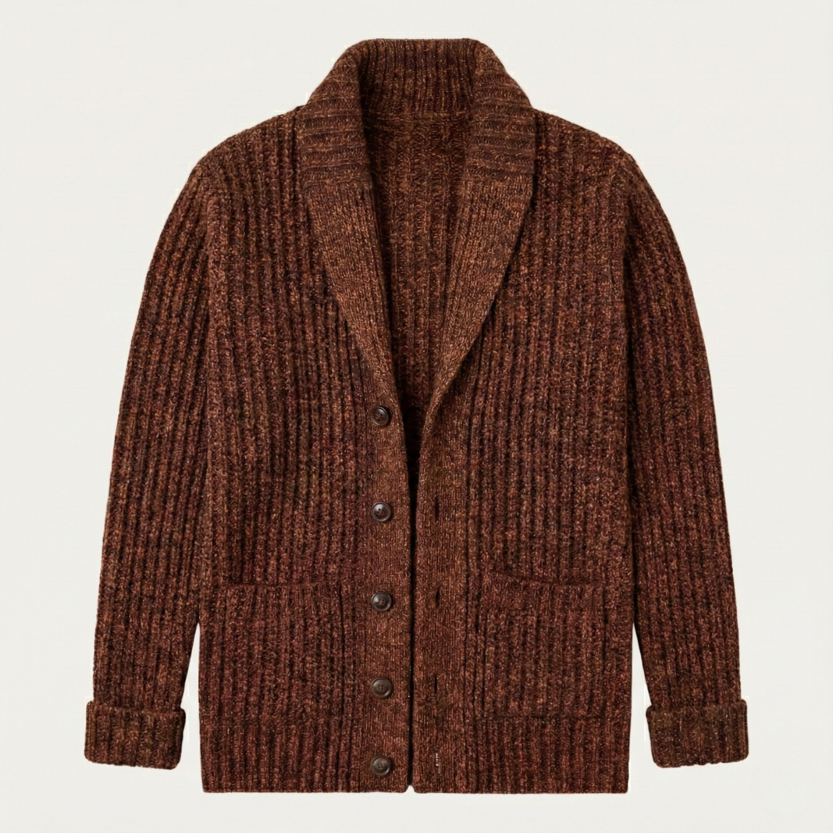 Men's Chunky Knit Cardigan | Shawl Collar & Warm 3