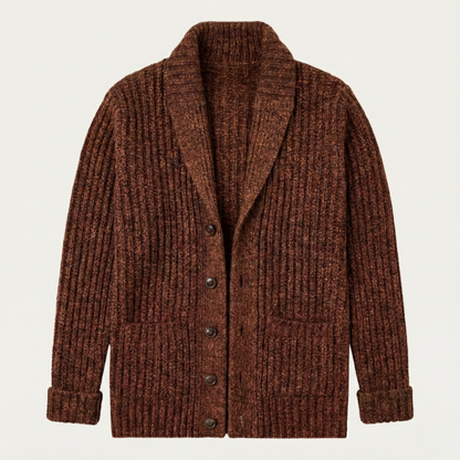 Men's Chunky Knit Cardigan | Shawl Collar & Warm 3