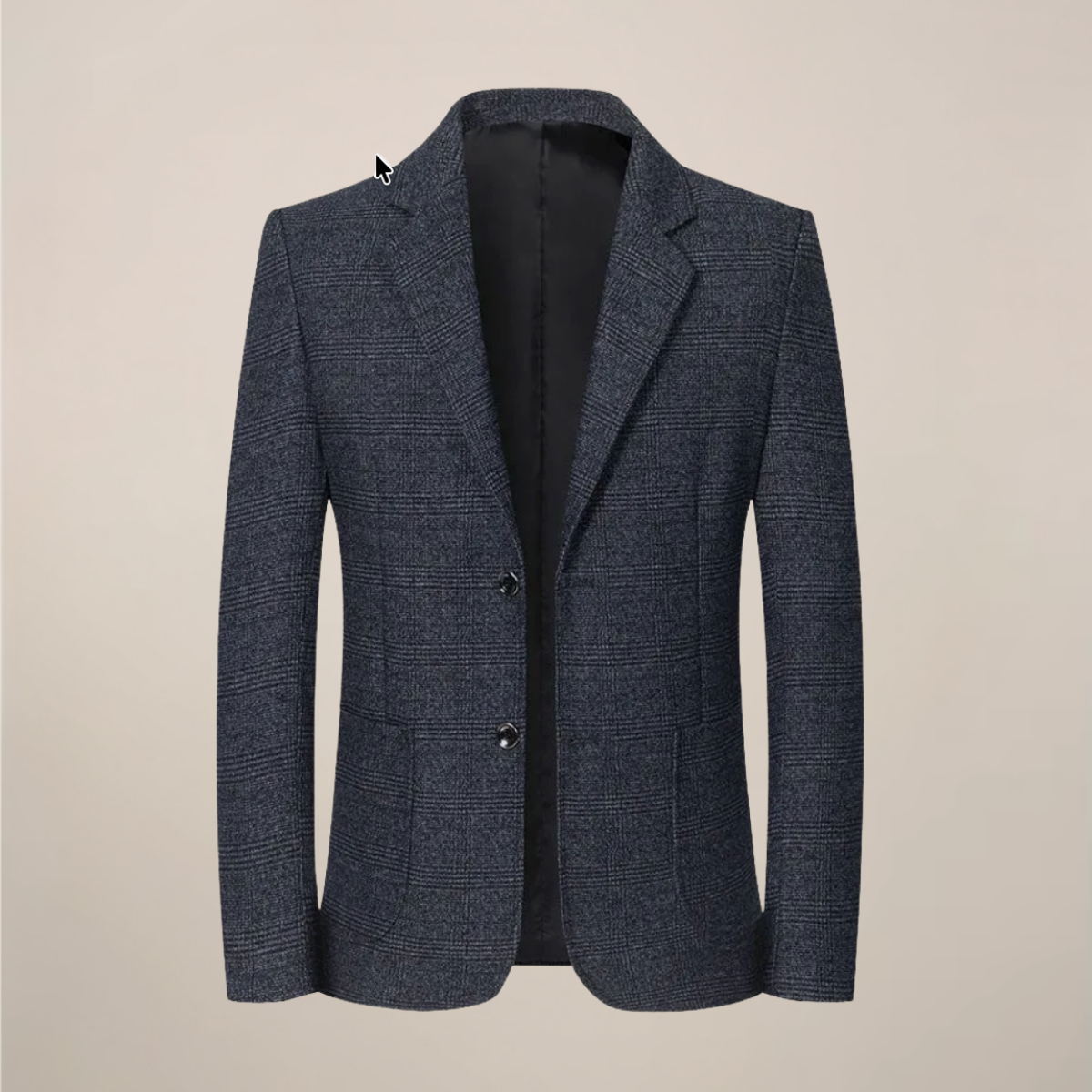 Men’s Slim Fit Plaid Blazer – Vintage Check Style for Events