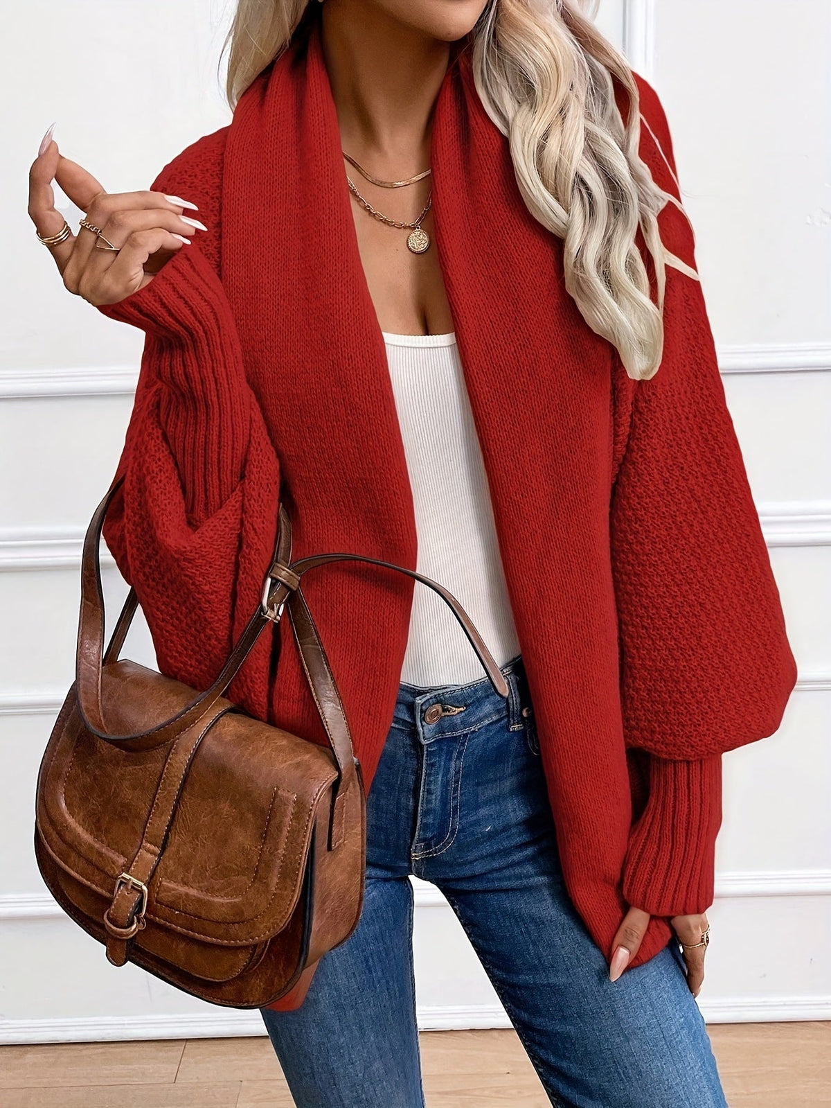 Women's Shawl-Collar Cardigan | Relaxed Fit & Comfort 3