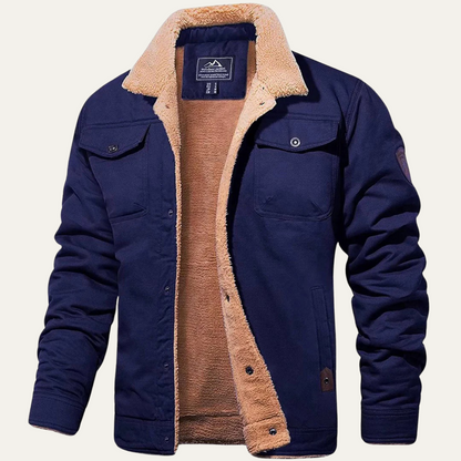 Warm Fleece Lined Winter Coat for Men