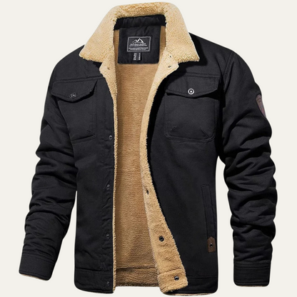 Warm Fleece Lined Winter Coat for Men