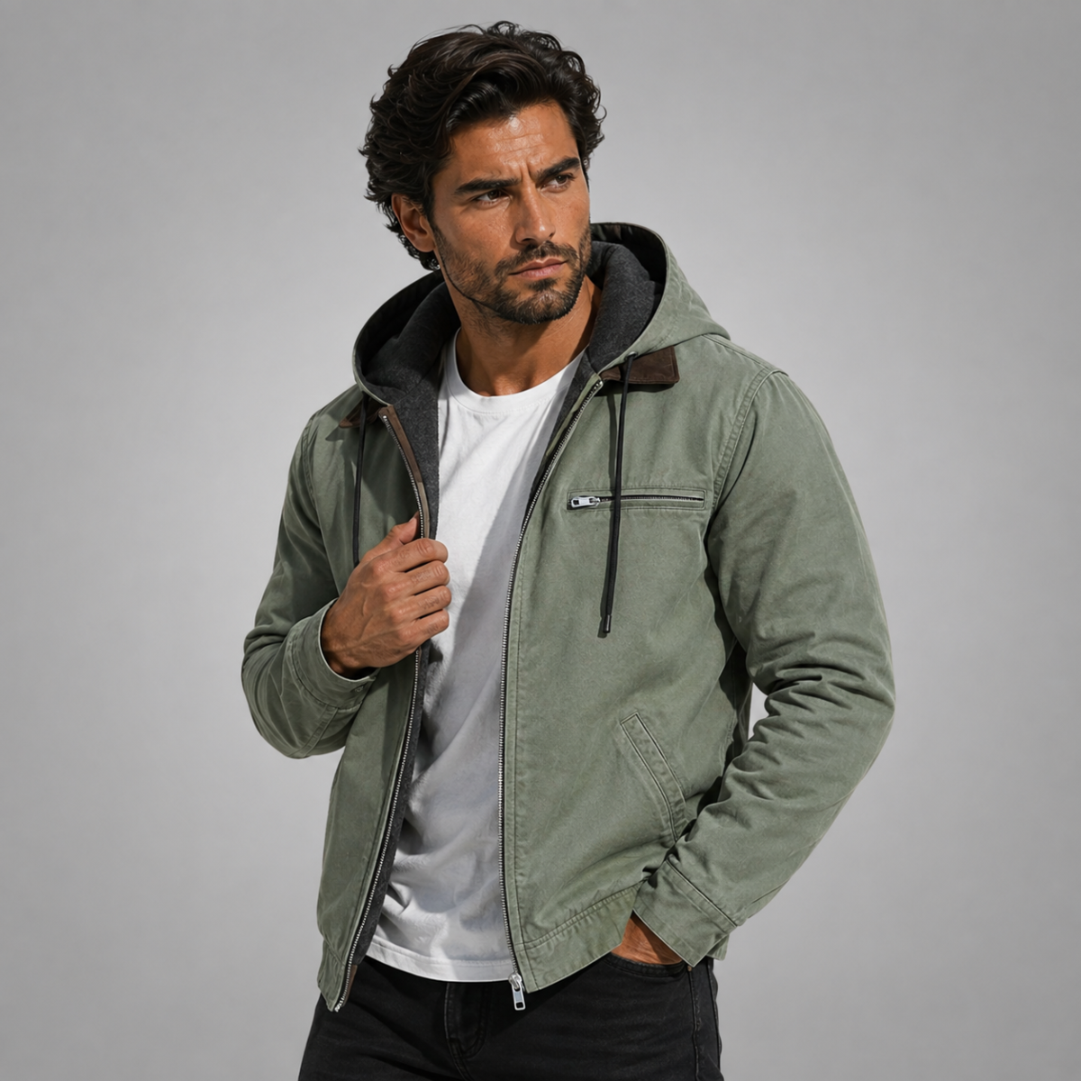Men's Hooded Winter Jacket | Lined & Warm 7