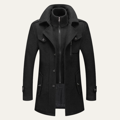 Men's Elegant Winter Wool Blend Coat