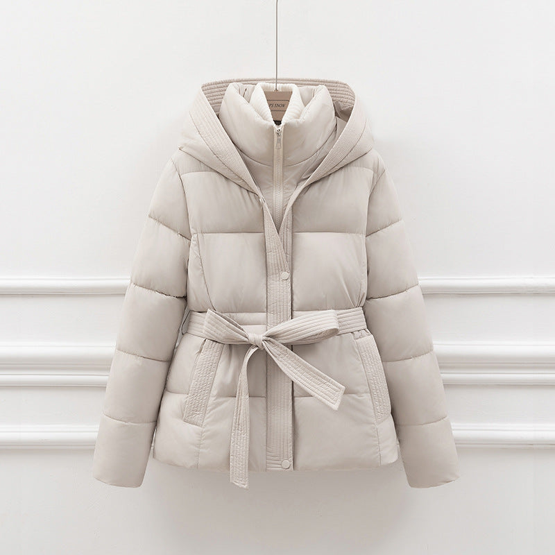 Women's Quilted Jacket | Hooded & Belted Design 1